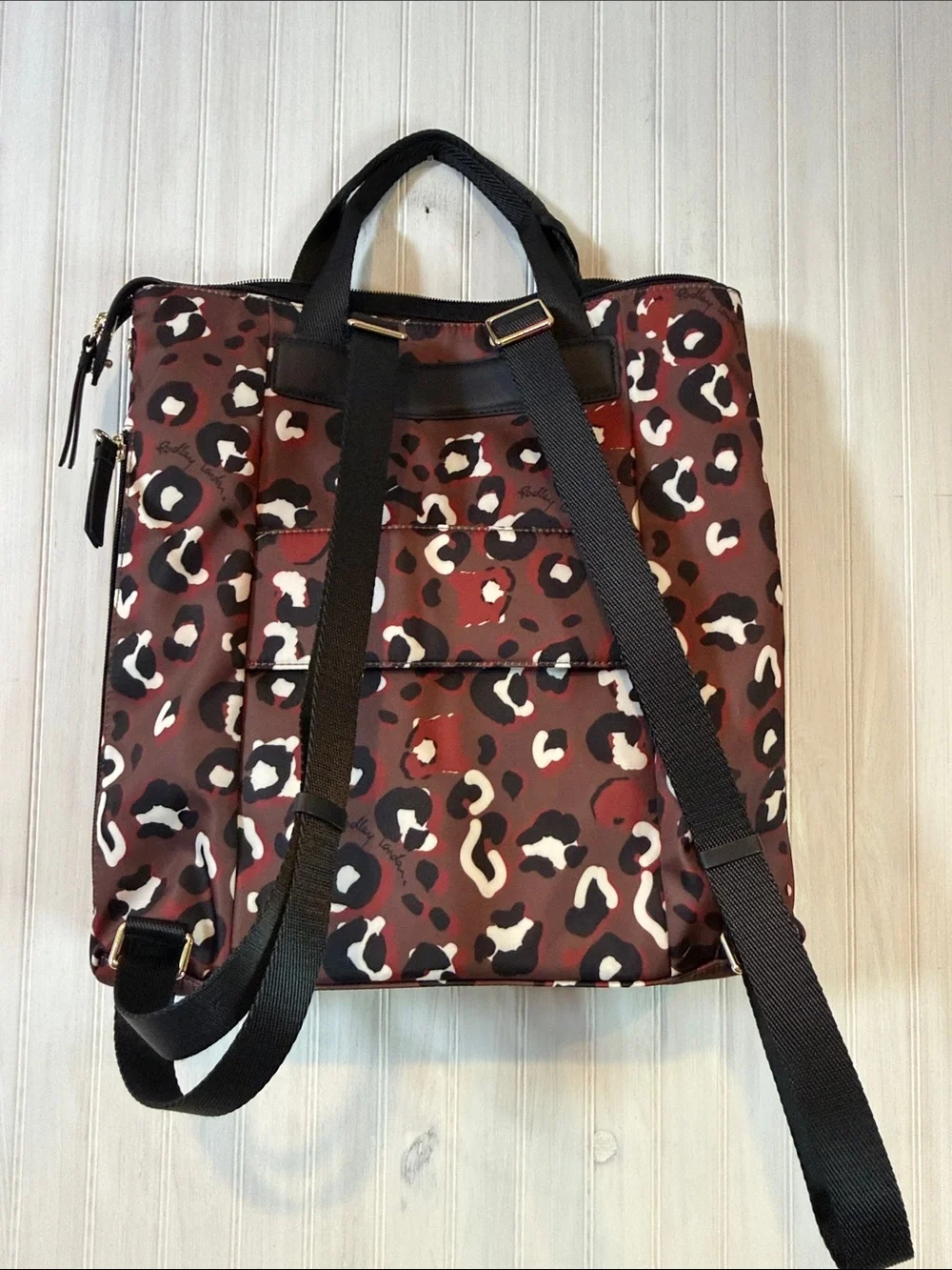 RADLEY LONDON 24/7 nylon backpack leopard print